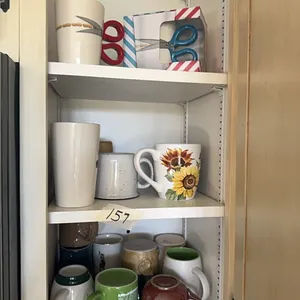 assortment of mugs