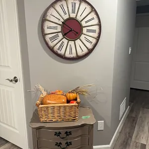 cabinet, harvest basket and clock.. winning bid takes all 3