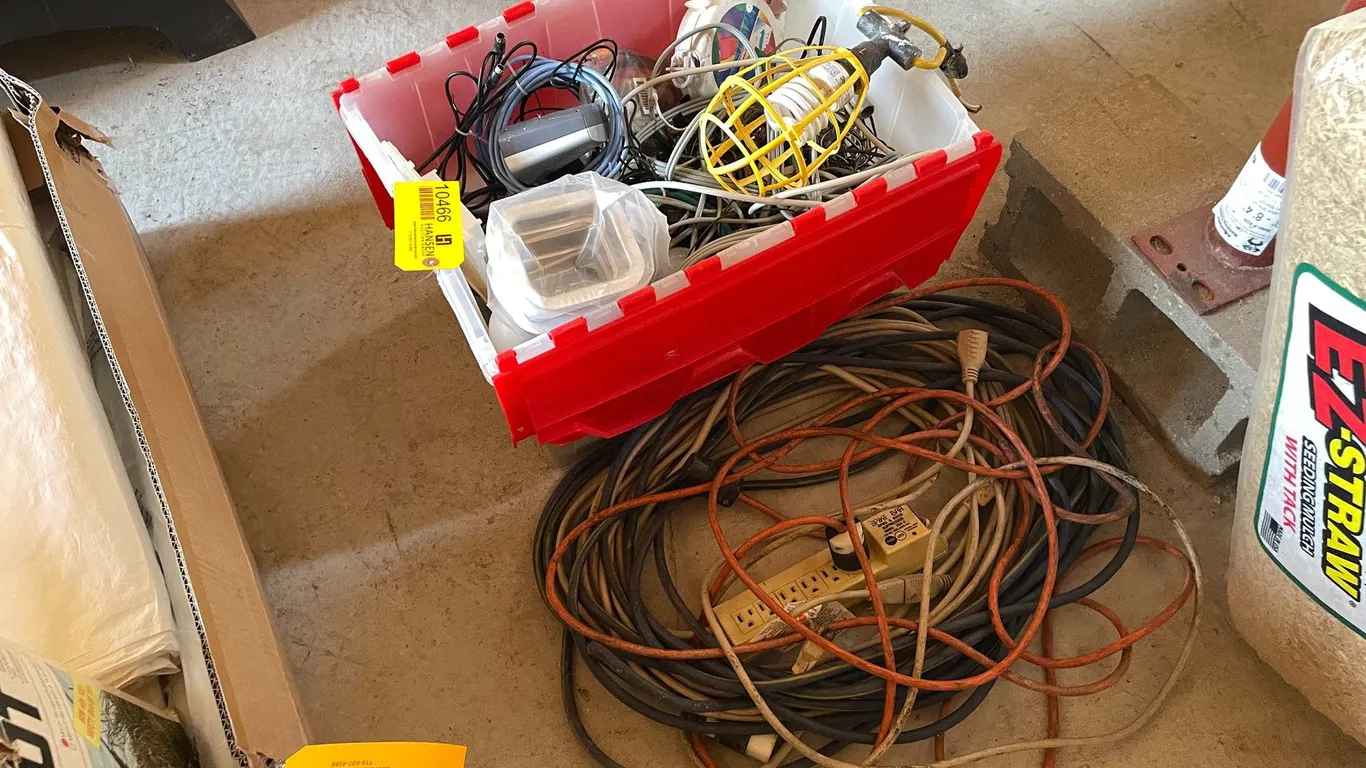 Lot of Various Extension Cords