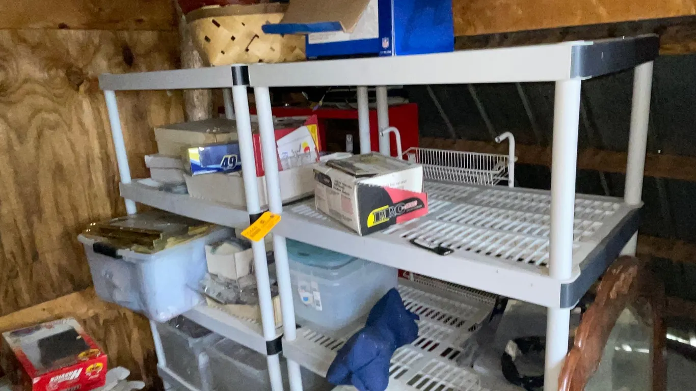 (2) Poly Shelving Units