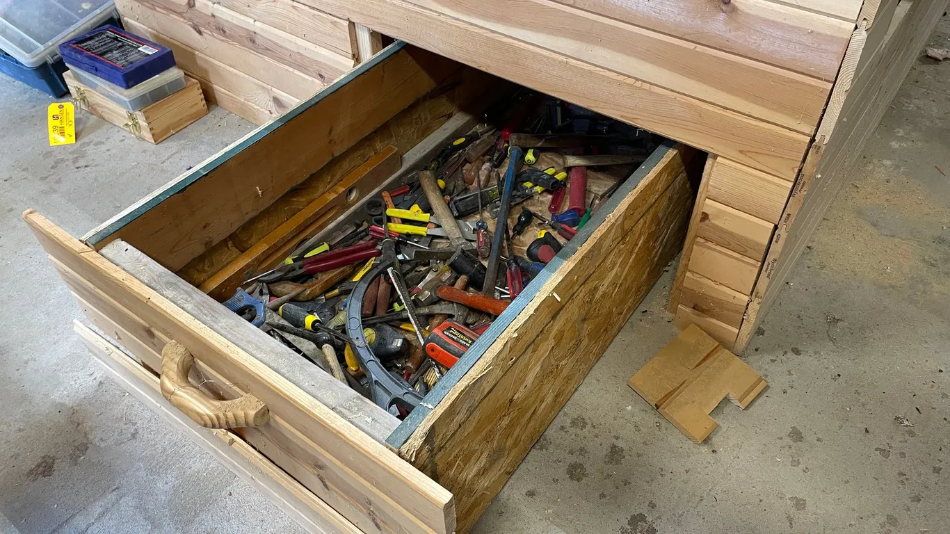 Drawer of Various Shop Tools
