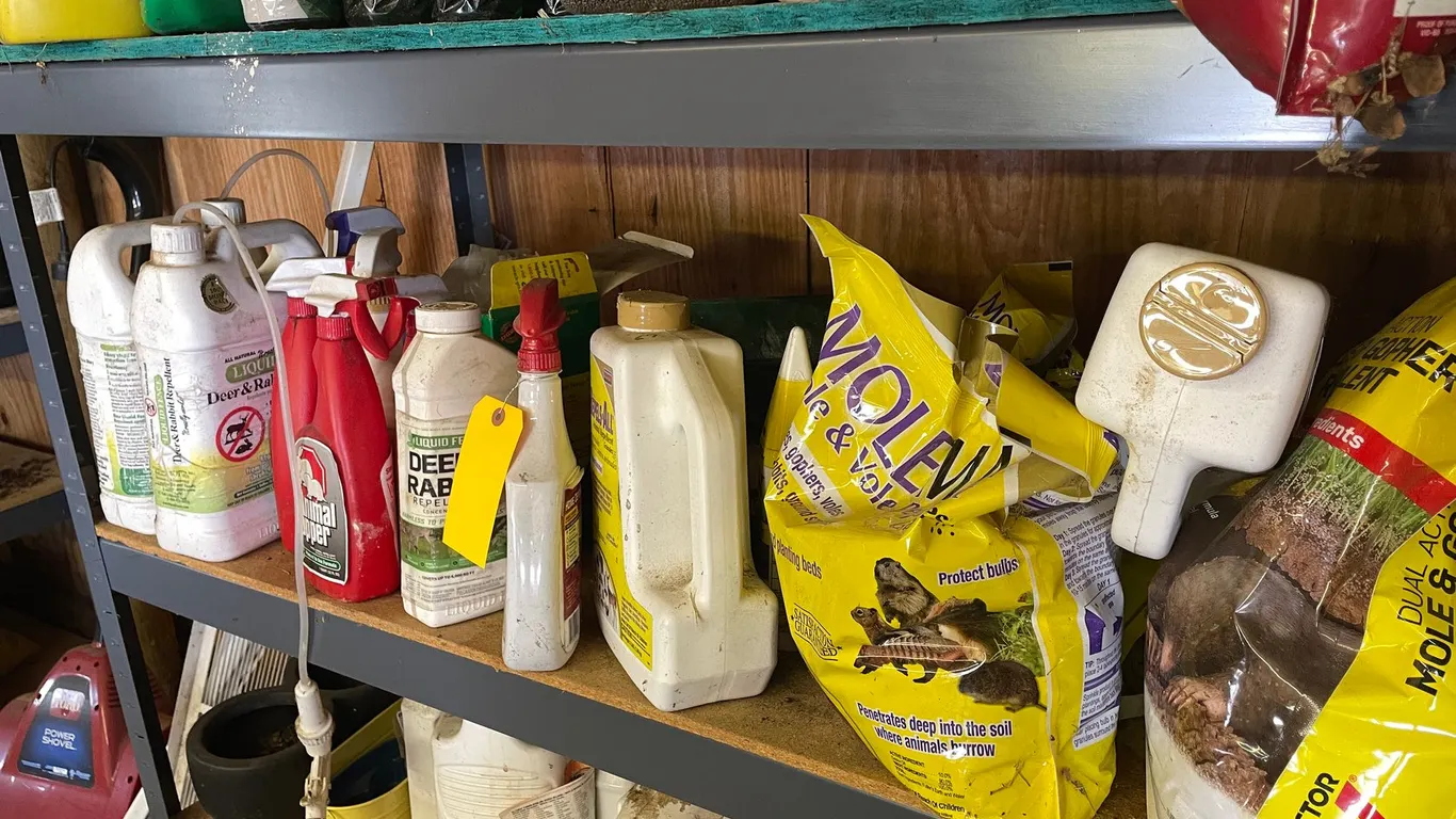 Shelf of Animal Repellant