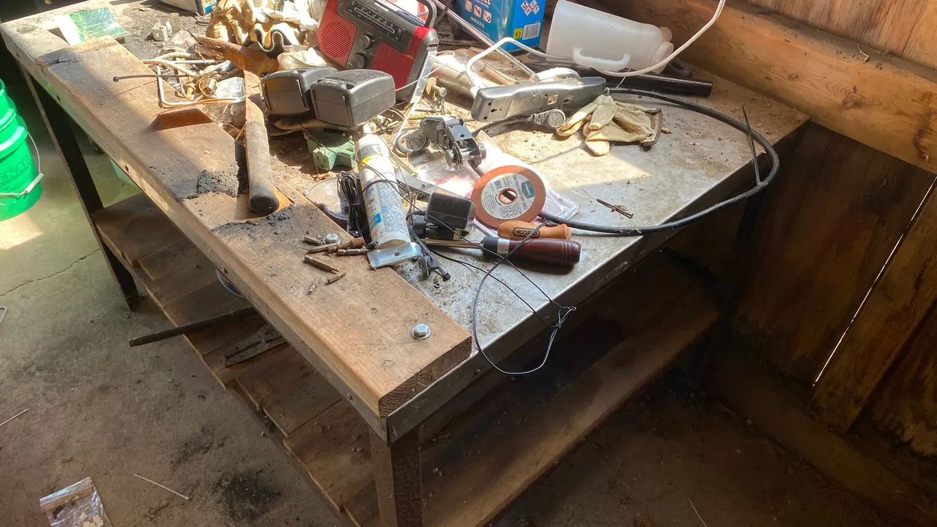 Shop Table and Contents