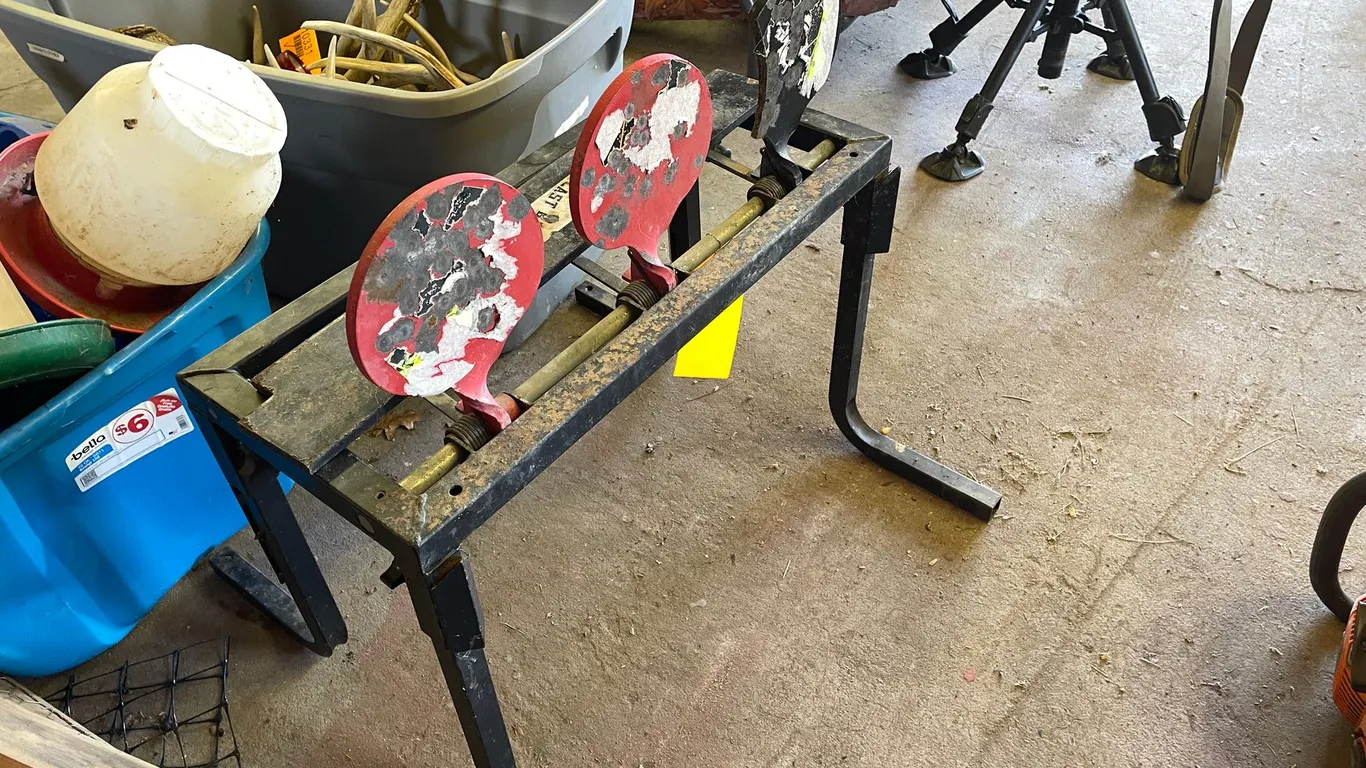Blast Back Metal Shooting Target