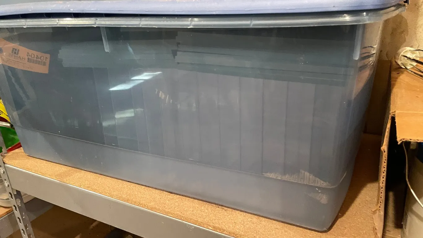 Metal Shelf and Contents