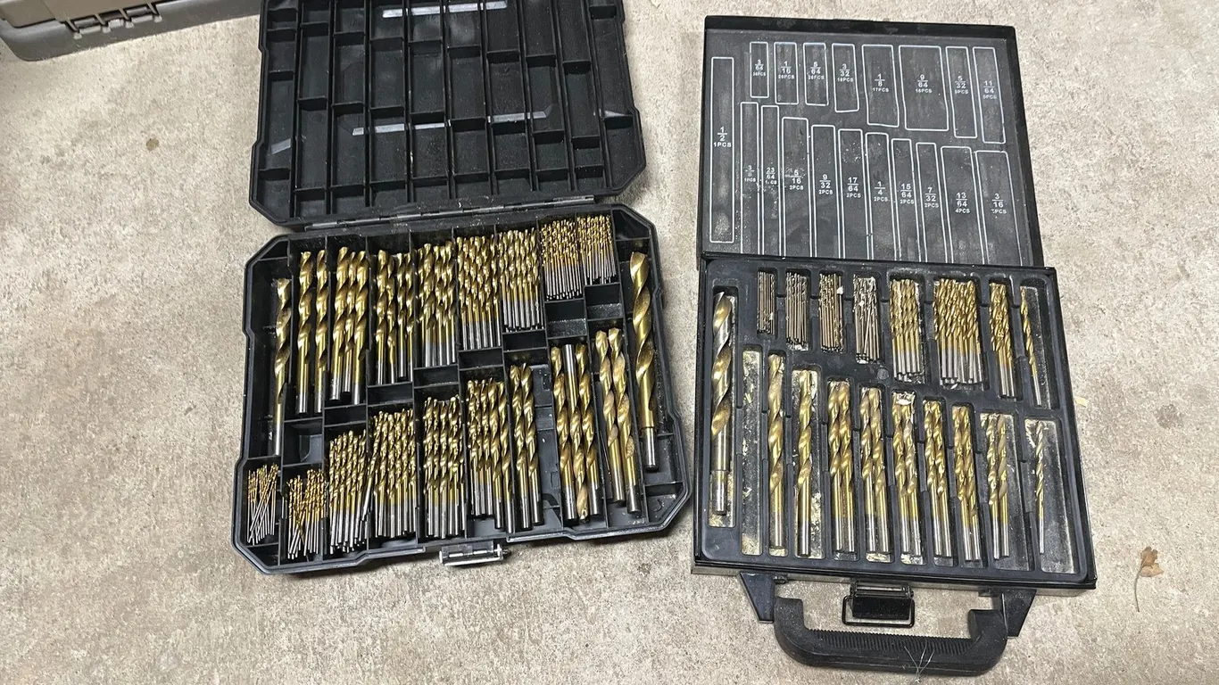 (2) Drill Bit Organizers and Drill Bits