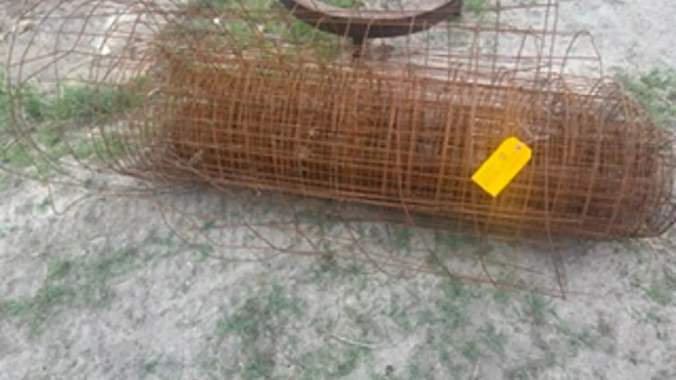 Roll of Garden Wire and Steel Stand