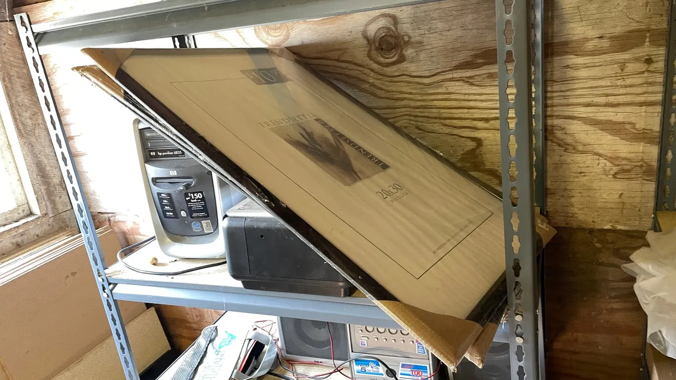 (2) Metal Racks and Contents