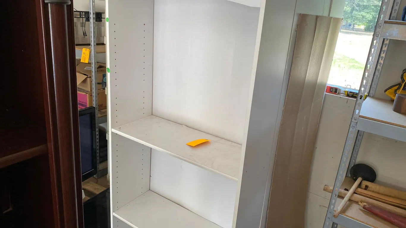 (4) Wooden Shelving Units