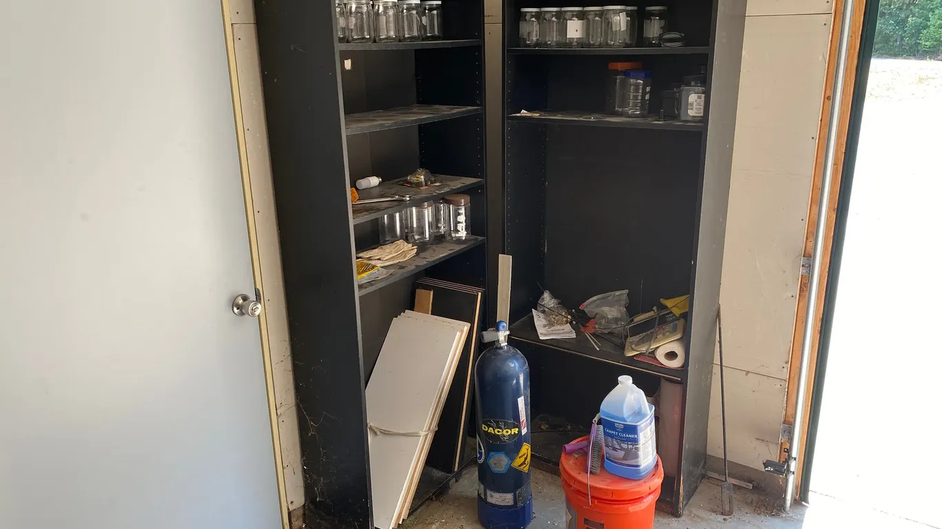 (2) Shelving Units and Contents