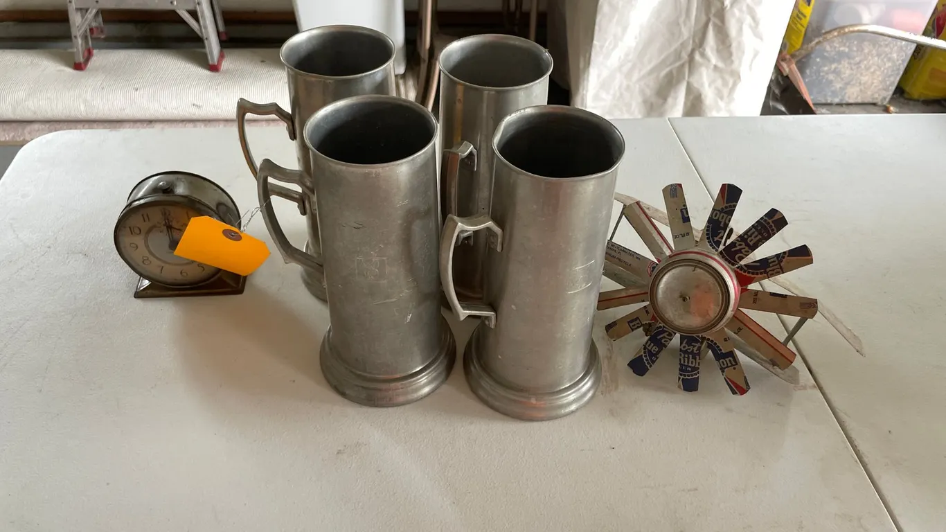 Playboy Tin Steins and Pabst Blue Ribbon Plane