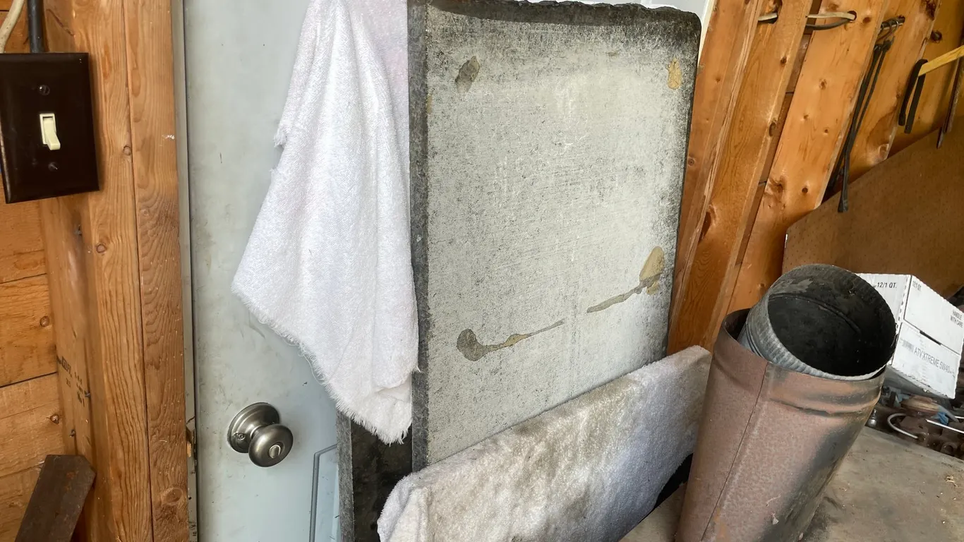 (3) Sections of Uba Tuba Granite Countertop with Chiseled Buffed Edge
