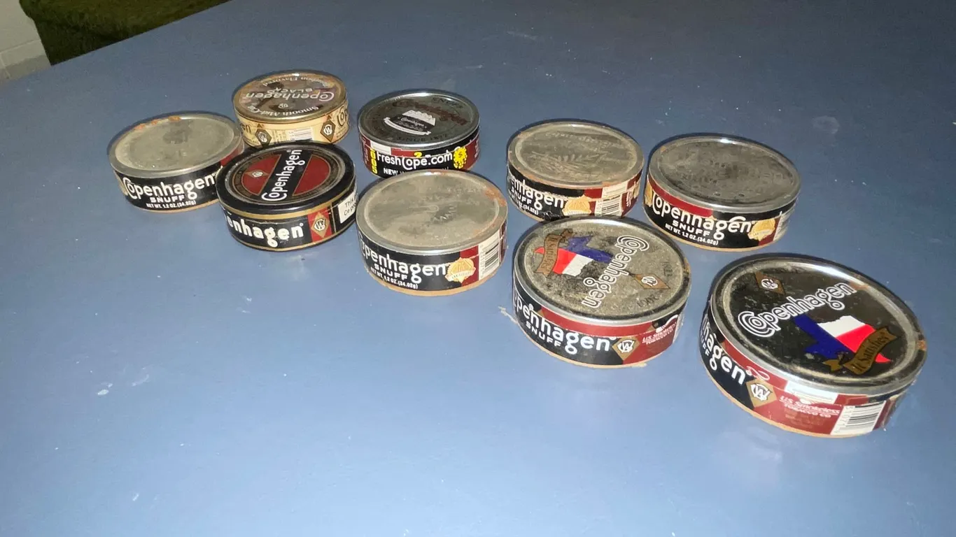 (9) Antique Copenhagen Snuff Tins