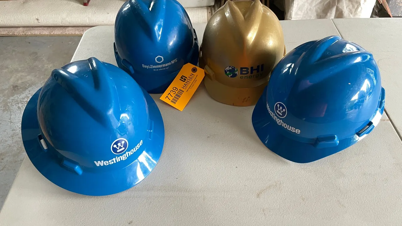 (4) Company Hard Hats