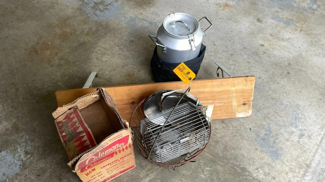 Coleman LP Heater and Can Cooker