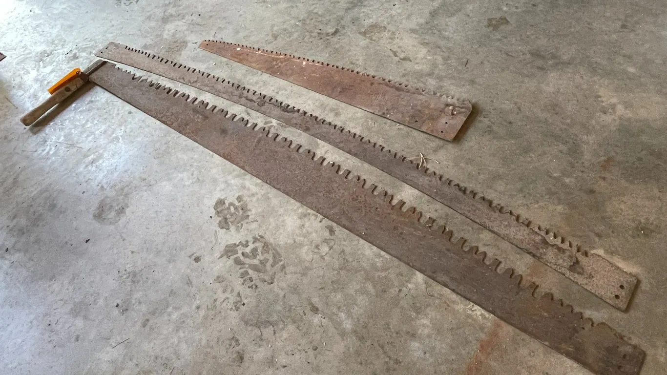(1) Hand Saw and (2) Blades