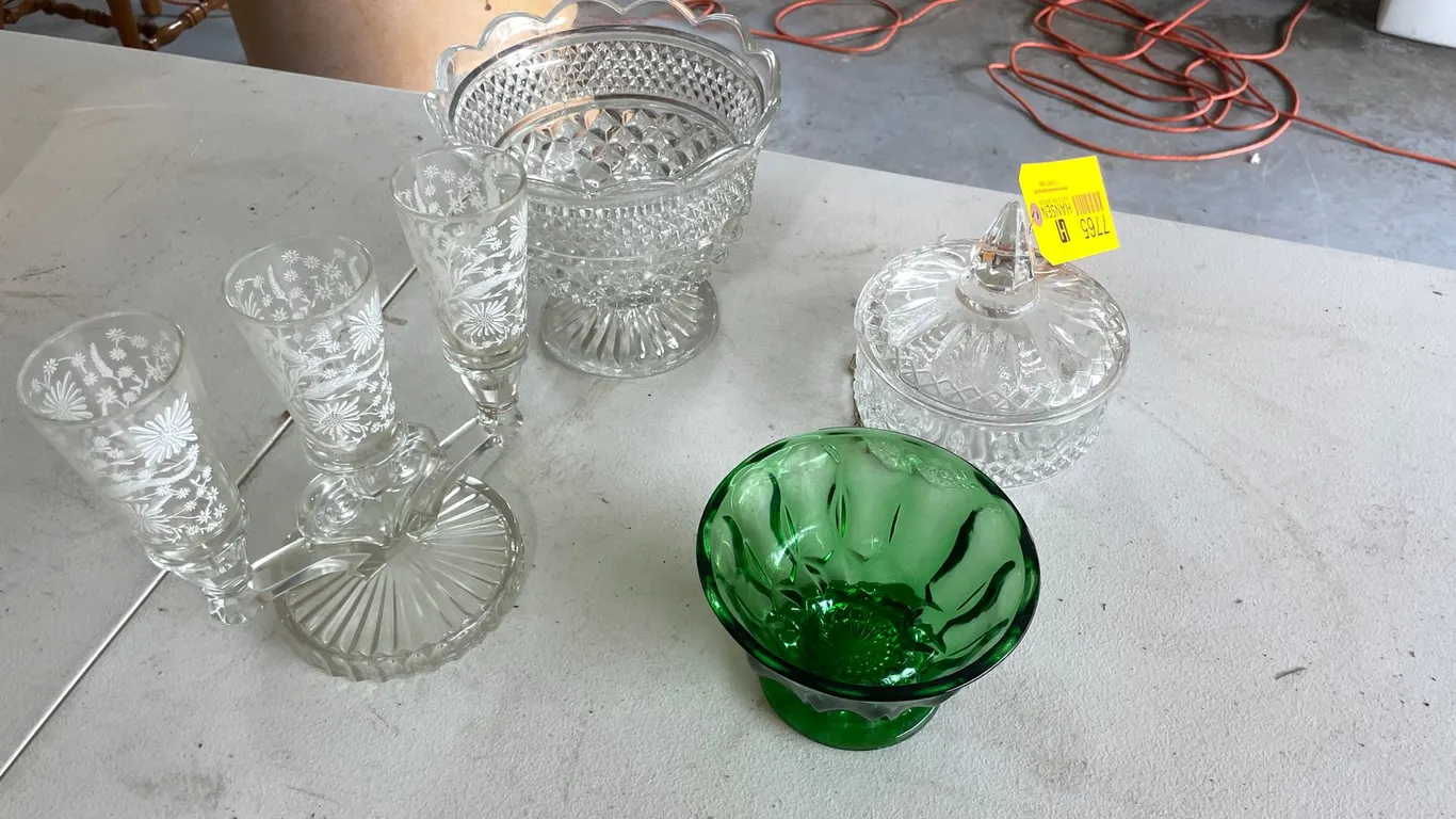 Various Glass Items