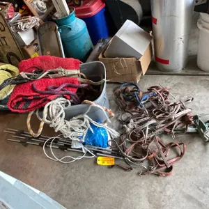 Horse Tack and (4) Electric Fence Posts