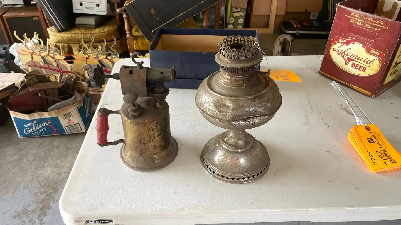 Vintage Turner Blow Torch and Ray Oil Lamp