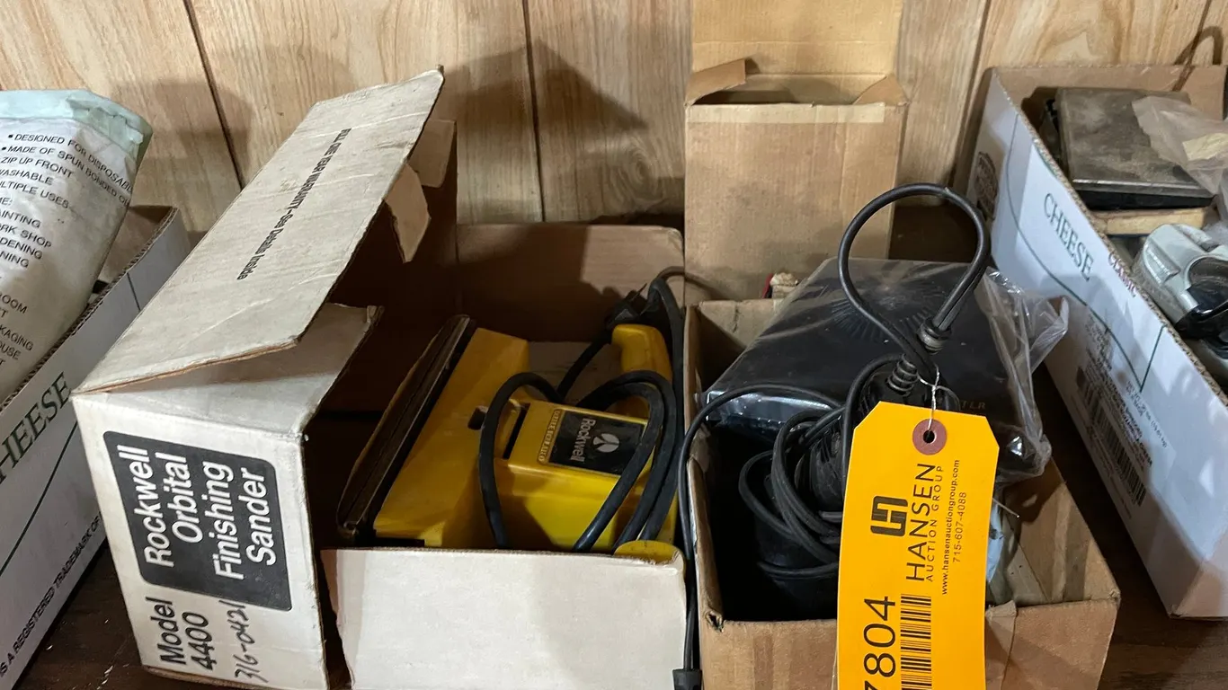 Coddering Gun and Rockwell Finishing Sander