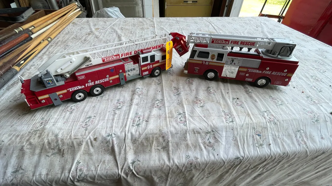 (2) Tonka Fire Trucks
