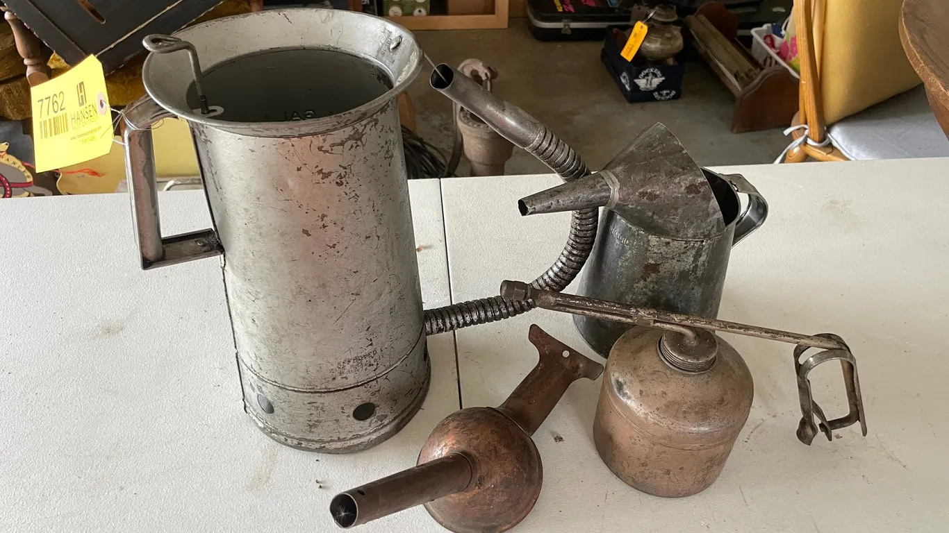 (3) Vintage Oil Cans