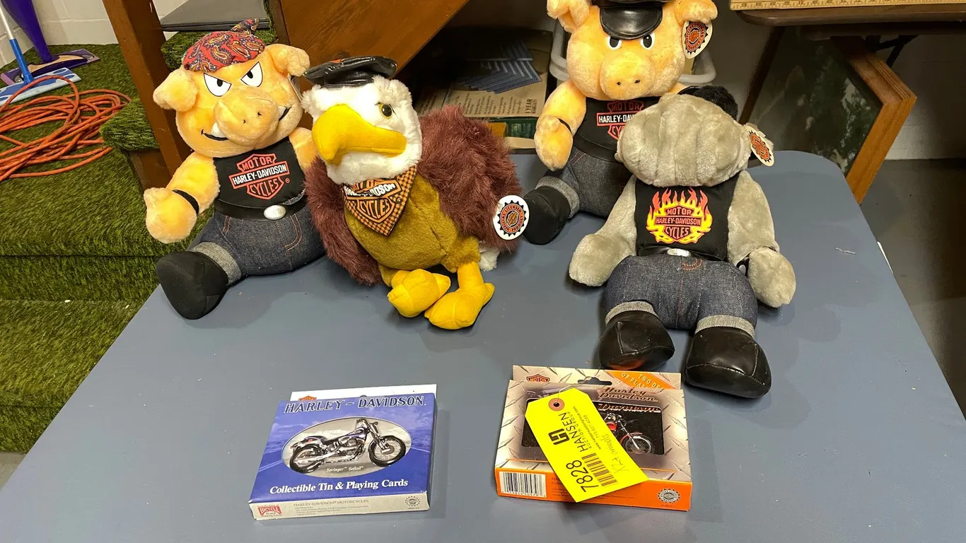 (2) Harley Davidson Collector Tins with Playing Cards