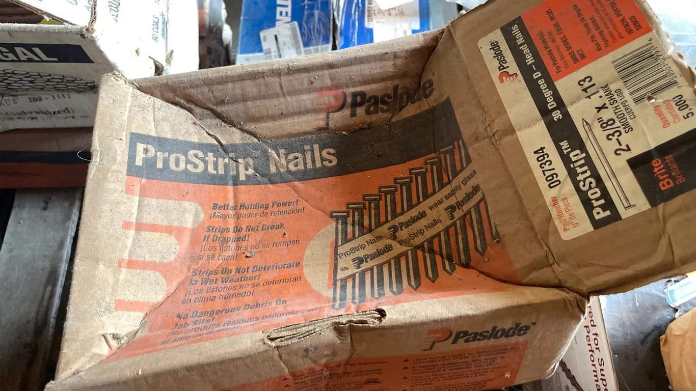(4) Partial Boxes of Paslode Nails
