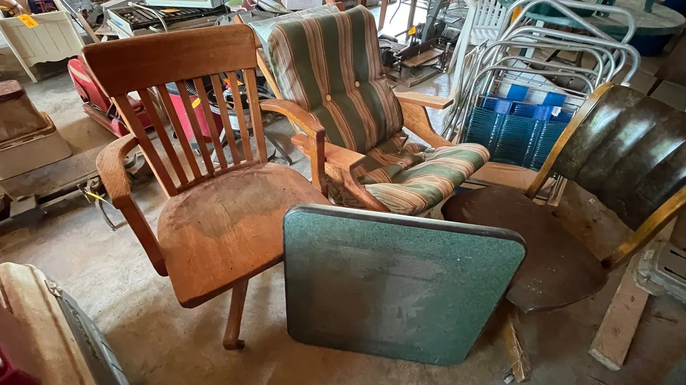 (2) Vintage Rolling Office Chairs