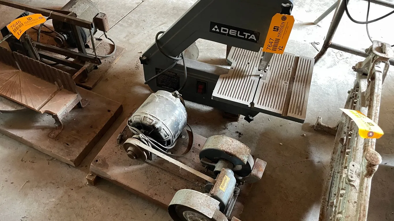Delta Band Saw and General 6" Bench Grinder