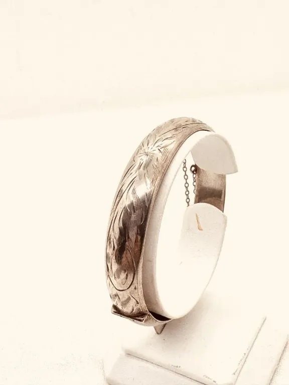 Antique Sterling Bracelet Signed Last Fayre Sterling Untested 16gm