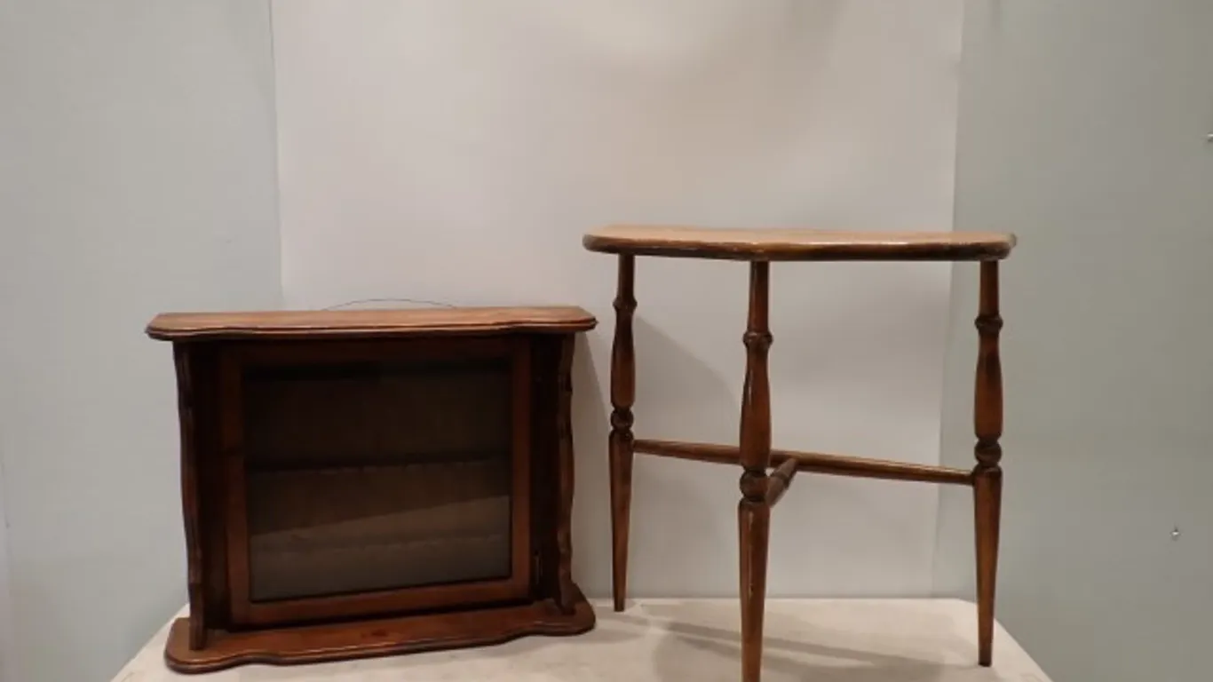 Demi-Lune Table & Spoon Shelf
