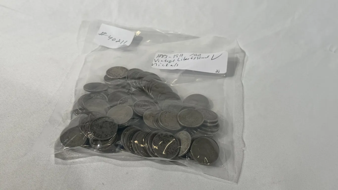 (100) LIBERTY HEAD V-NICKELS