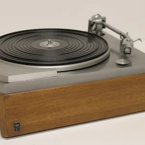 Vintage Empire Scientific Stereo Turntable 498 with New Belt Walnut Case