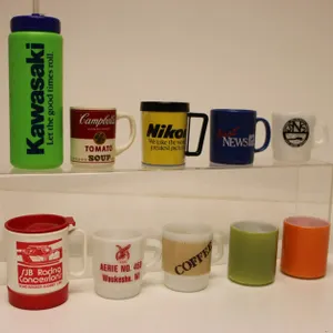 Assorted Lot of 11 Coffee Mugs Water Bottle