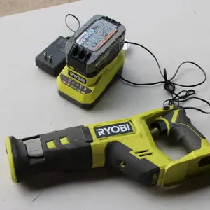 Ryobi PCL515 18V ONE+ Cordless Reciprocating Saw with Battery and Charger