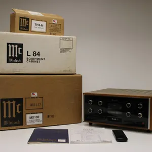 McIntosh MX130 A/V Tuner Control Center THX Certified Preamp w/ Walnut L 84 Case