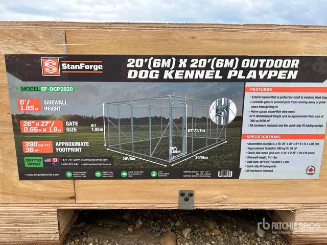 StanForge DCP2020 20 ft x 20 ft Dog Cage Playpen (Unused)