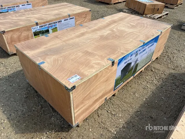 2026 SKLP SK-ZP20 20 ft x 30 ft All-Steel Enclosed Carport (Unused)
