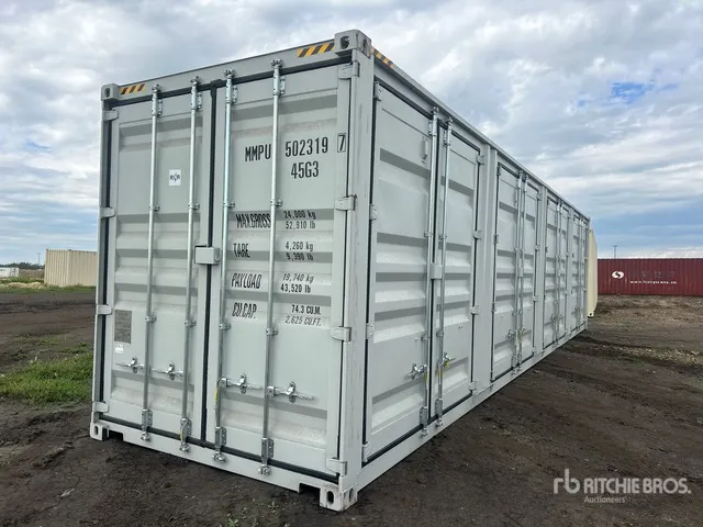 2026 40 ft High Cube Multi-Door Storage Container