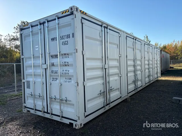 2026 40 ft High Cube Multi-Door Storage Container