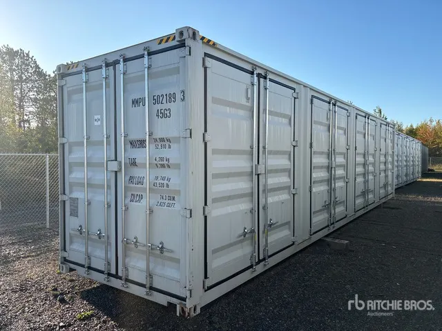 2026 40 ft High Cube Multi-Door Storage Container