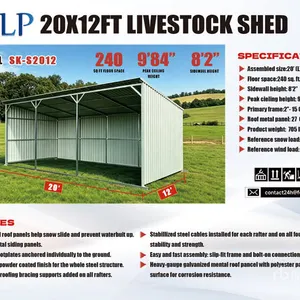 2026 SKLP SK-S2012 12 ft x 20 ft Livestock Shelter (Unused)