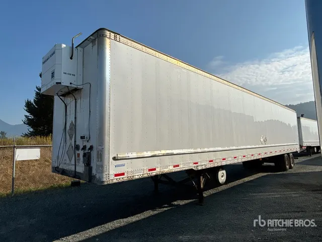 2013 Vanguard 53 ft x 102 in T/A Van Trailer