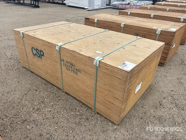 Quantity of (50) 5/8" 4x8 CSP/DFP No Stamp Plywood (Unused)