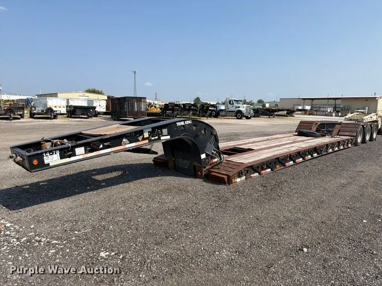 2009 Trail King lowboy equipment trailer