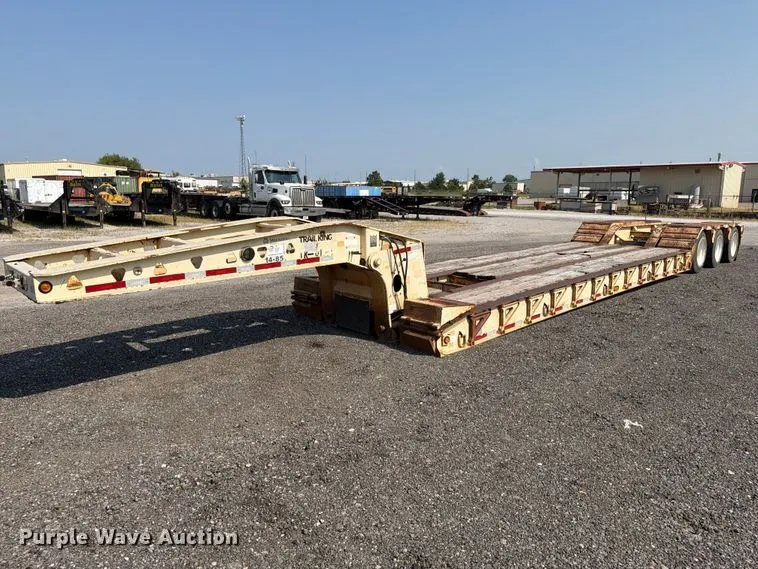 2007 Trail King lowboy equipment trailer