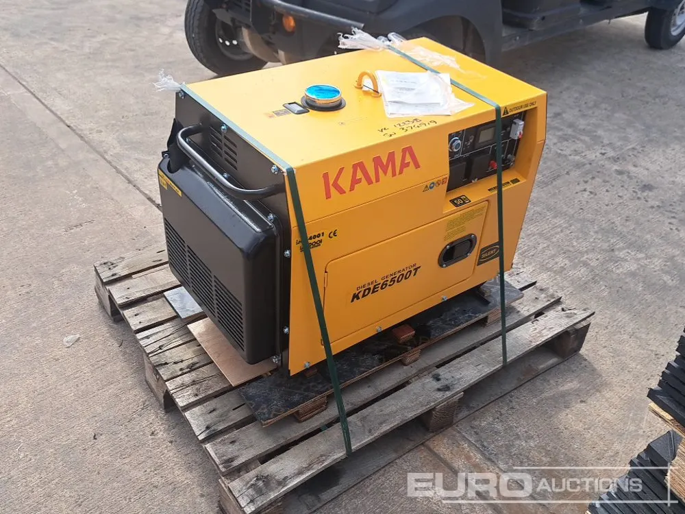 Unused Kama KDE6500T 5Kw Diesel Generator