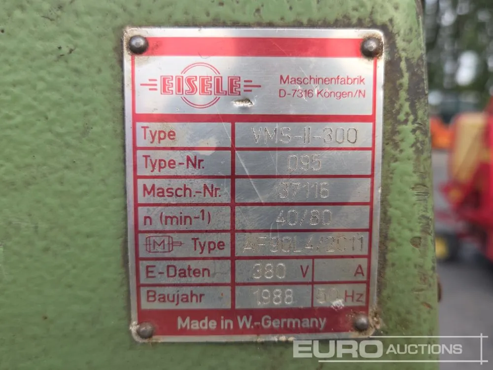 Eisele Metal Milling Machine