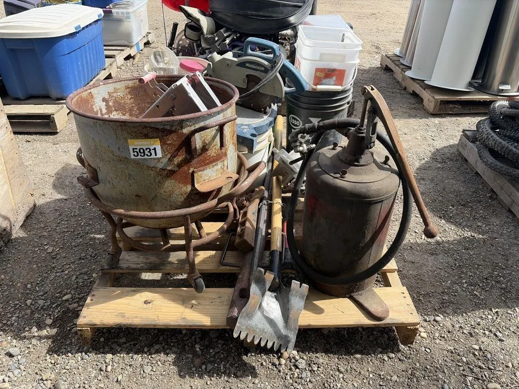 Pallet of Tools, Boat Parts, Electrical & More